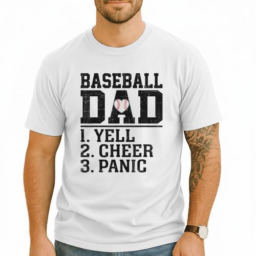 Baseball Dad Parent Of Player Family Sports Fan Lover Men T-Shirt - Sportilla