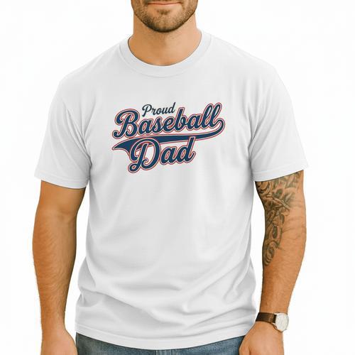 Baseball Dad Graphic Premium Tri-Blend Men T-Shirt - Sportilla