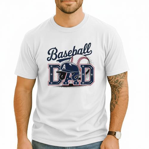Baseball Dad Proud Fathers Sports Gear Men T-Shirt - Sportilla