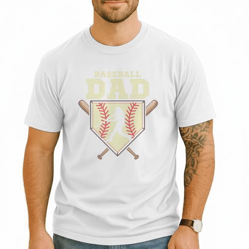 Baseball Dad Sport Fan Father Premium Men T-Shirt - Sportilla