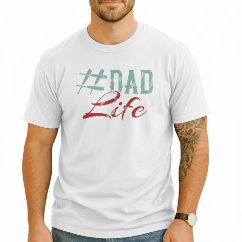 Dad Life Softball Baseball Daddy Sports Father’s Day Premium Men T-Shirt - Sportilla