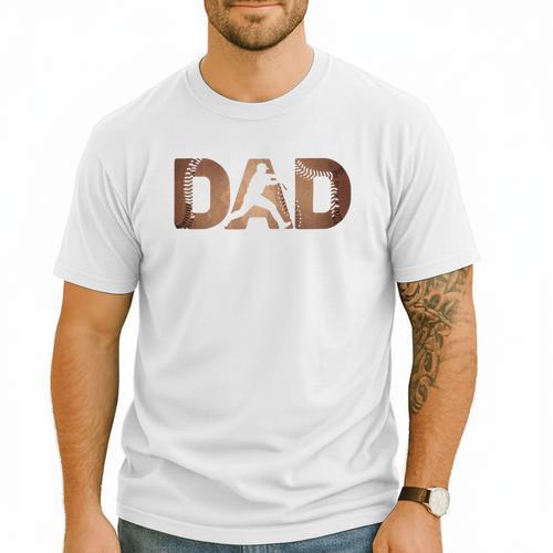 Fathers Day Baseball Player Baseball Dad Premium Men T-Shirt - Sportilla
