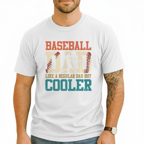 Vintage Baseball Dad Like a Regular Dad But Cooler Men Premium Men T-Shirt - Sportilla