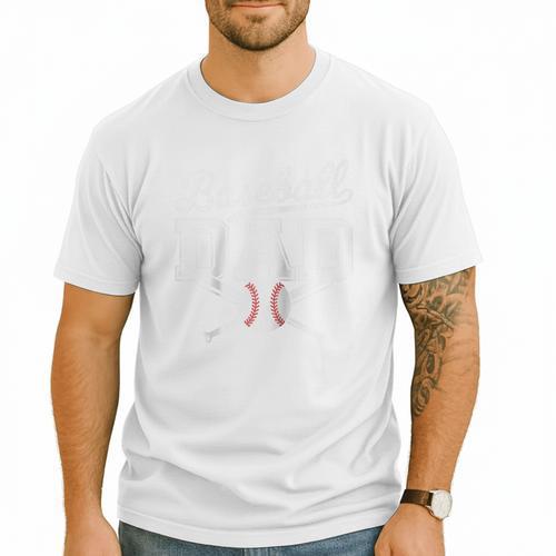 Vintage Baseball Dad Sport Lovers Batter Player Fathers Art Raglan Baseball Tee Men T-Shirt - Sportilla