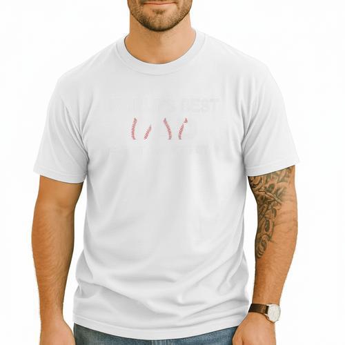 World's Best Dad Just Ask My Boy Baseball Dad Father's Day Premium Men T-Shirt - Sportilla