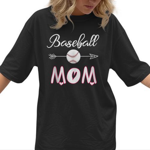 Baseball Mom Birthday Sport Baseball Sport Matching Family Women T-Shirt - Sportilla