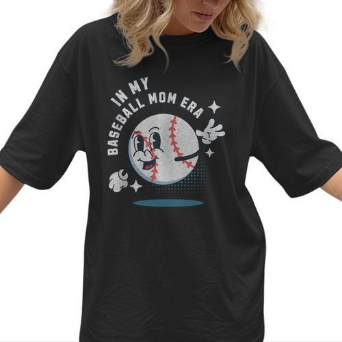 In My Baseball Mom Era Retro Baseball Mom Home Runs Women T-Shirt - Sportilla
