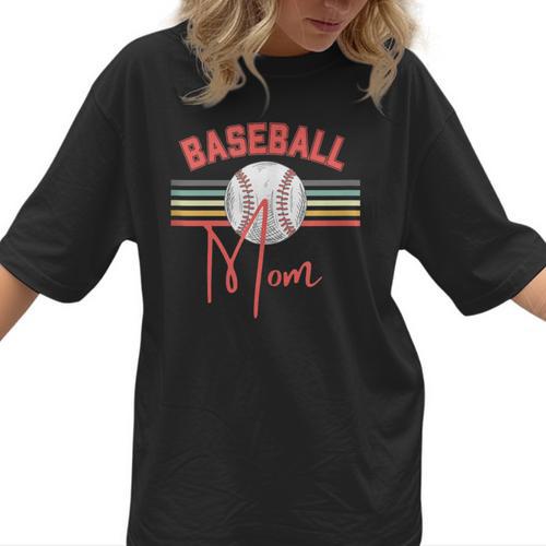 BASEBALL MOM Fun RETRO LOOK Women T-Shirt - Sportilla