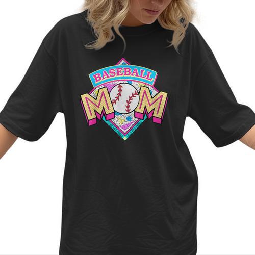 Baseball Mom Loud And Proud Game Day Sport Mother's Day Women T-Shirt  - Sportilla