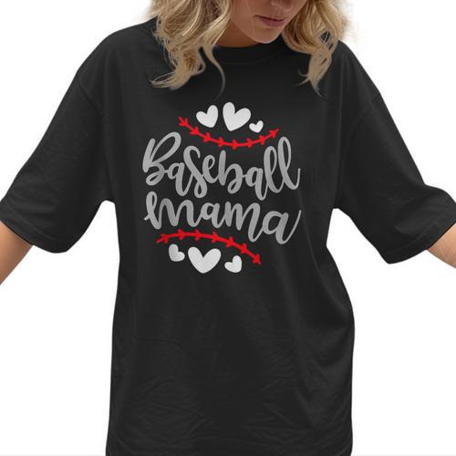 Baseball Mom Mama Women T-Shirt - Sportilla