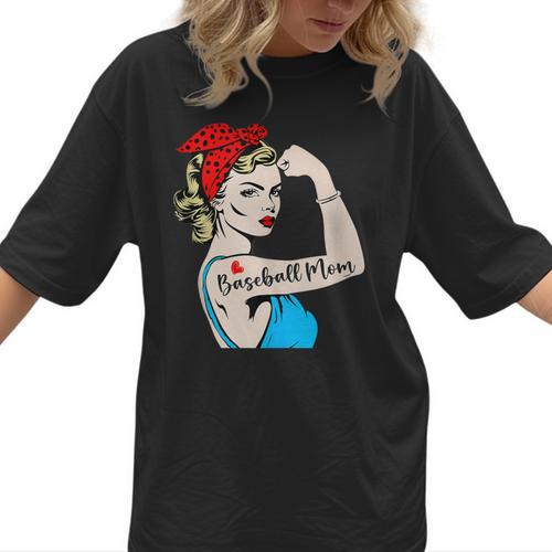 Baseball Mom Woman Baseball Sport Lover Women T-Shirt  - Sportilla