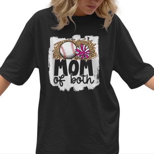 Cheer Baseball Mom Of Both Baseball And Cheer Mother Women T-Shirt - Sportilla
