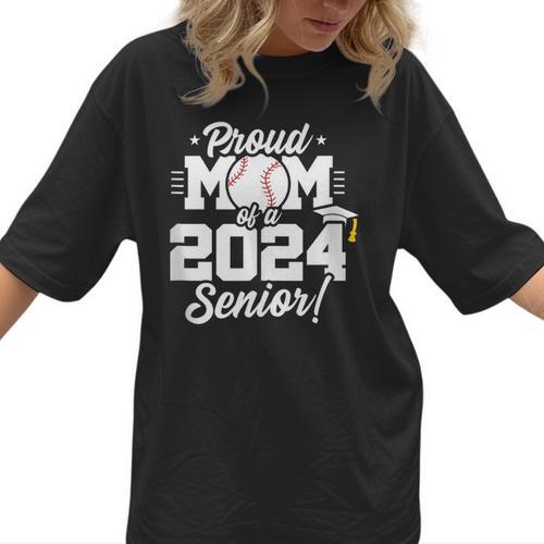 Class Of 2024 Senior Year Baseball Mom Senior 2024 Women T-Shirt - Sportilla
