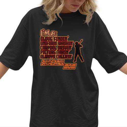 Im A Glove Findin Uniform Washin Carpool Drivin Baseball Mom Women T-Shirt - Sportilla