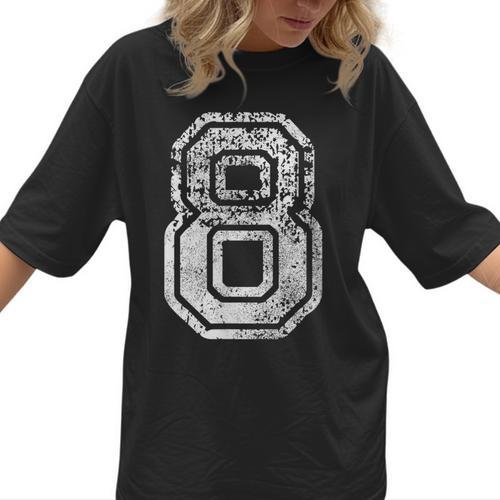 Jersey Number 8 Eight T-Shirt Football Number Baseball Mom Women T-Shirt - Sportilla