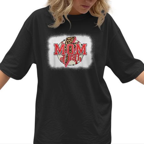 Mom Of Both Baseball Mom Mommy Women T-Shirt  - Sportilla