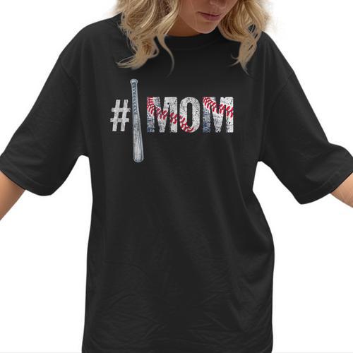 Number One Baseball Mom For Mothers Day Baseball Mommy Women T-Shirt - Sportilla