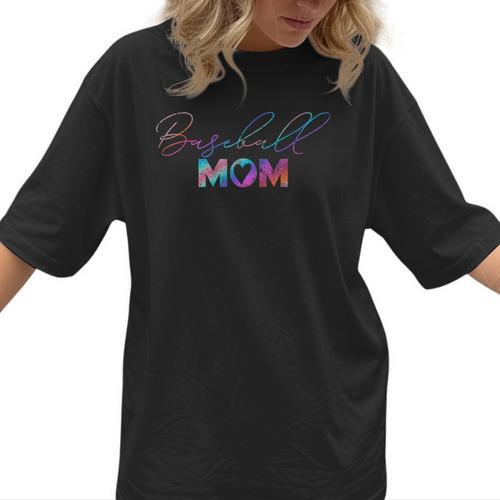 Retro Cute Mother's Day Teeball T-Ball Baseball Mom Women T-Shirt - Sportilla