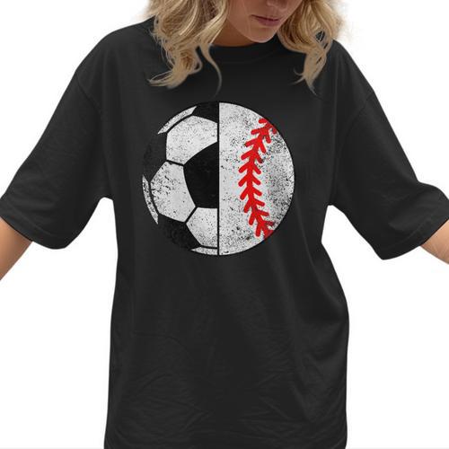 Soccer Baseball Player Soccer Baseball Mom Women T-Shirt - Sportilla