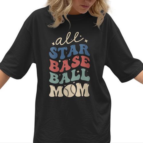 All Star Baseball Mom Women T-Shirt - Sportilla