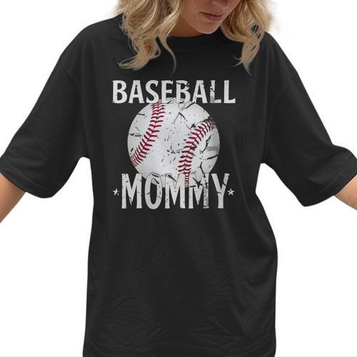 Vintage Baseball Mommy Mother's Day Sports Lover Mom Women T-Shirt  - Sportilla