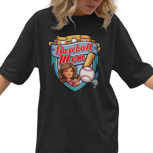 Womens Baseball Mom Mama Mother's In My Baseball Mom Era Women T-Shirt  - Sportilla