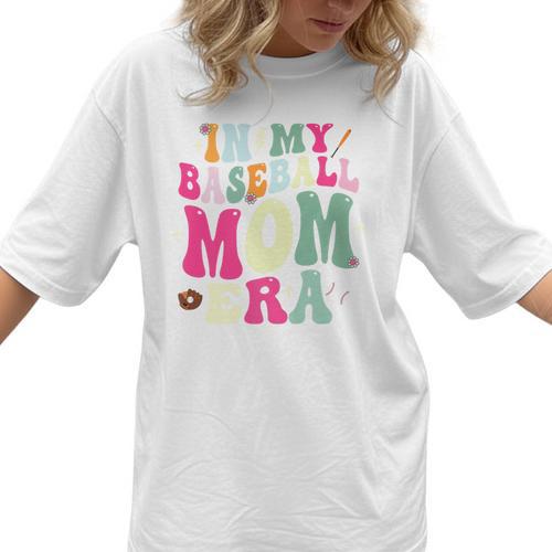 In My Baseball Mom Era Baseball Mama Premium Women T-Shirt  - Sportilla