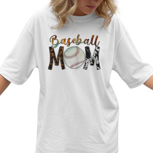 Baseball Mom Mama Mother Women T-Shirt  - Sportilla