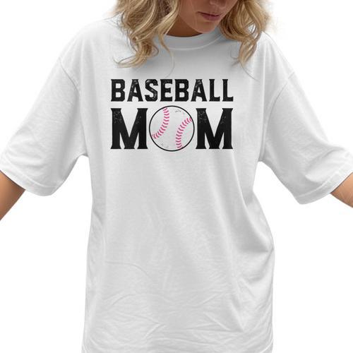 Baseball Mom Mommy Mama Mother's Day Women Retro Ball Sports Women T-Shirt  - Sportilla