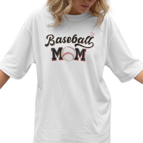 Baseball Mom Baseball Raglan Baseball Tee Women T-Shirt  - Sportilla