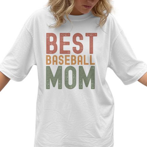 Best Baseball Mom Sports Cute Moms Day Premium Women T-Shirt  - Sportilla