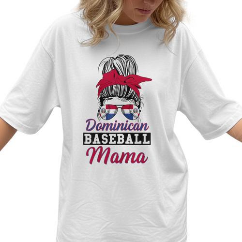 Dominican Baseball Mama Quote For a Dominican Baseball Mom Women T-Shirt - Sportilla