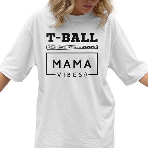 T-Ball Baseball Mom Teeball Mom Mother's Day 2024 Women T-Shirt  - Sportilla