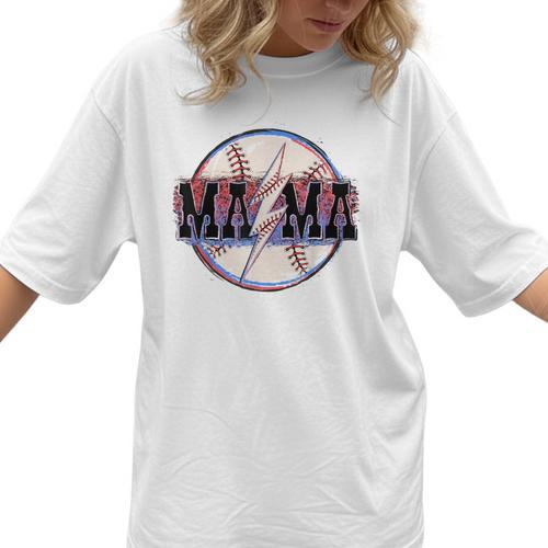 T Ball Mama Baseball Mama Baseball Mom Women T-Shirt - Sportilla