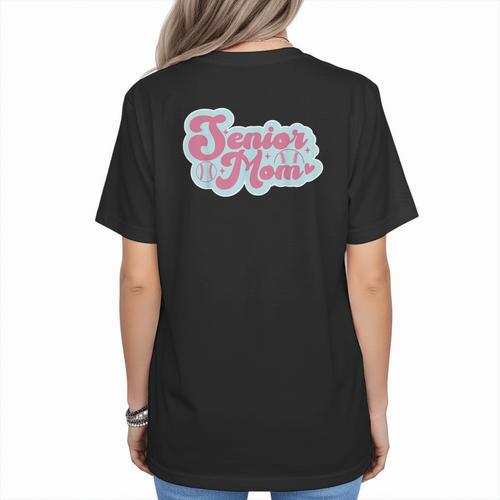 Baseball Mama Senior 2024 Class Of 24 Baseball Mom Graduate Women's T-Shirt Back Print - Sportilla