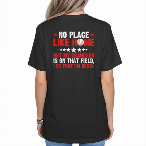 Baseball Mom Baseball Lover Mother's Day Sport Mommy Mama Women's T-Shirt Back Print - Sportilla