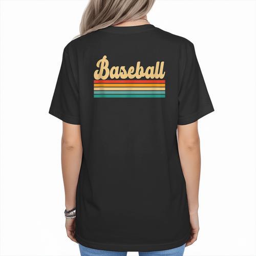 Baseball Player Sports Baseball Mom Baseball Coach Women's T-Shirt Back Print - Sportilla
