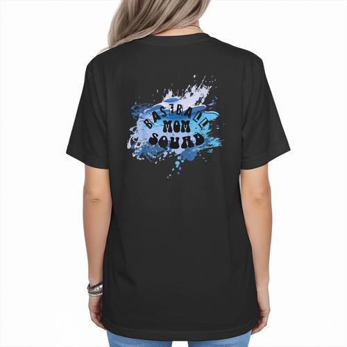 Baseball Sons Baseball Moms Squad Women's T-Shirt Back Print - Sportilla
