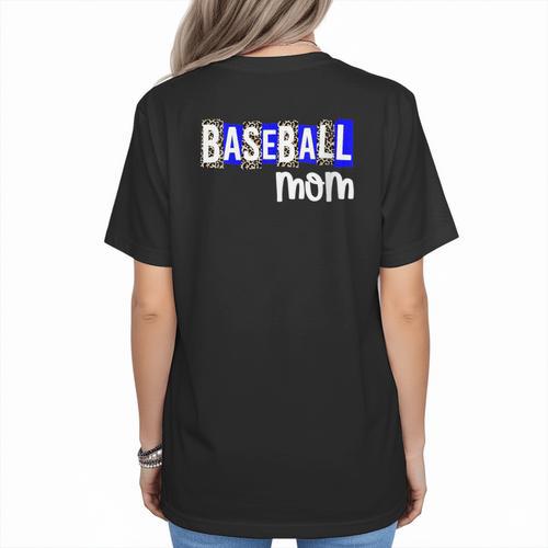 Custom Hustle Tball Tee Ball Womens Baseball Mom Women's T-Shirt Back Print - Sportilla