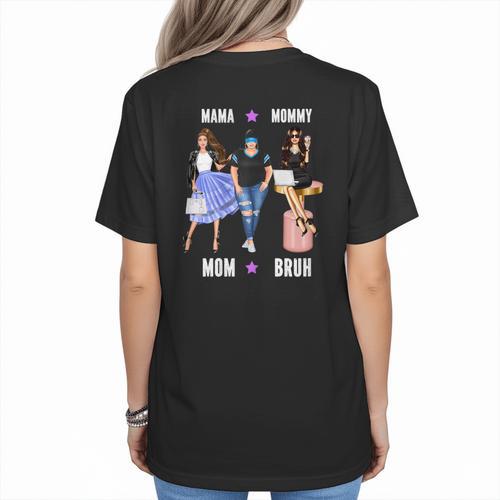 Sassy Baseball Mom Sassy Classy Elegant Women's T-Shirt Back Print - Sportilla