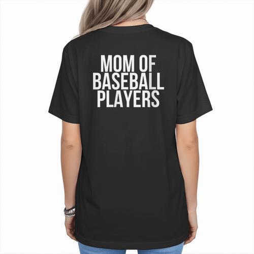 Stressed Baseball Mom Son Daughter Proud Mother's Day Women's T-Shirt Back Print - Sportilla