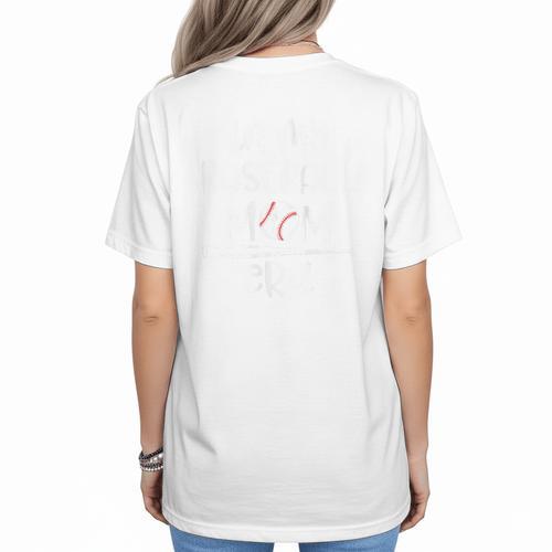 In My Baseball Mom Era Proud Baseball Mom Gameday Women's T-Shirt Back Print - Sportilla