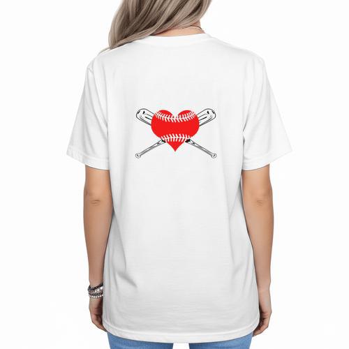 Baseball Mom Humor I Teach My Kids To Hit And Steal Women's T-Shirt Back Print - Sportilla