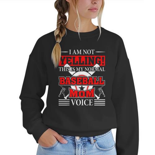Baseball Mom Baseball Player Baseball Women Crewneck Sweatshirt - Sportilla