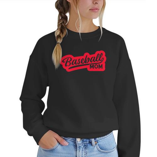 Baseball Softball Baseball Mom Baseball Women Crewneck Sweatshirt - Sportilla