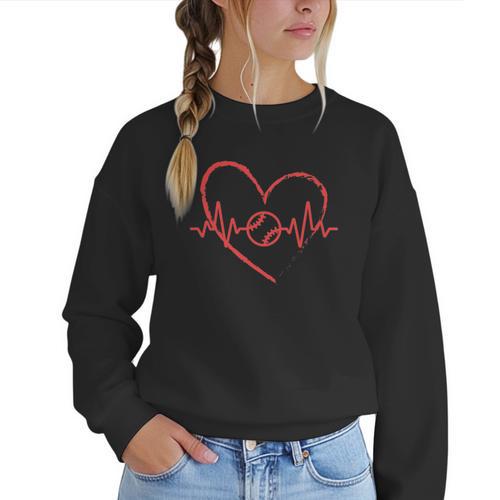 I Am Somebody's Loudmouth Baseball Mama Baseball Mom Women Crewneck Sweatshirt - Sportilla