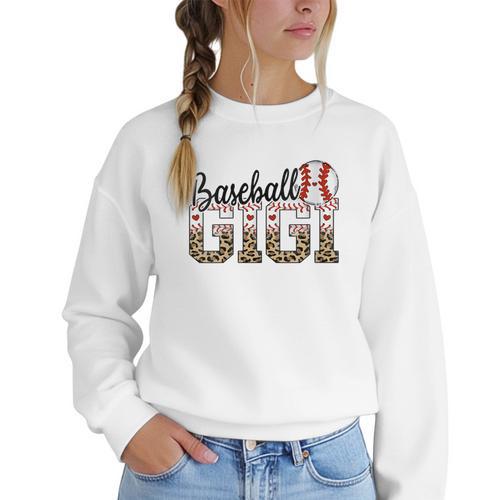 Baseball Gigi Women BallPark Gigi Baseball Mom Mother's Day Women Crewneck Sweatshirt - Sportilla