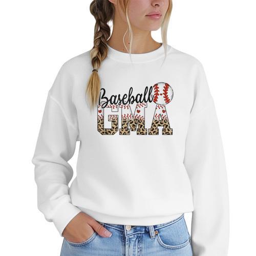 Baseball Gma Women BallPark Gma Baseball Mom Mother's Day Women Crewneck Sweatshirt - Sportilla