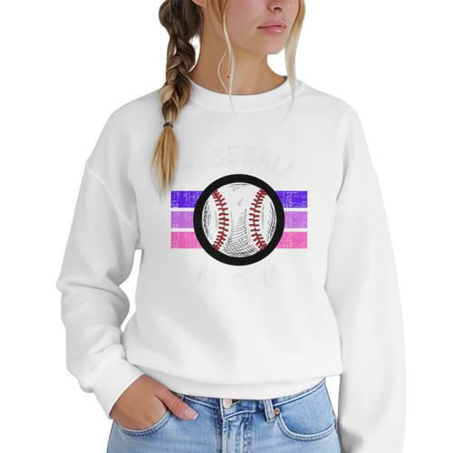 Baseball Mom Sports Mom Proud Baseball Mom Premium Women Crewneck Sweatshirt - Sportilla