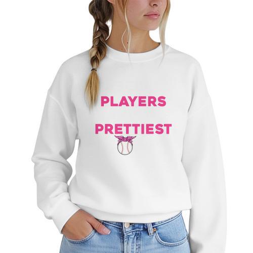 Baseball Players Have The Prettiest Moms Baseball Moms Women Crewneck Sweatshirt - Sportilla